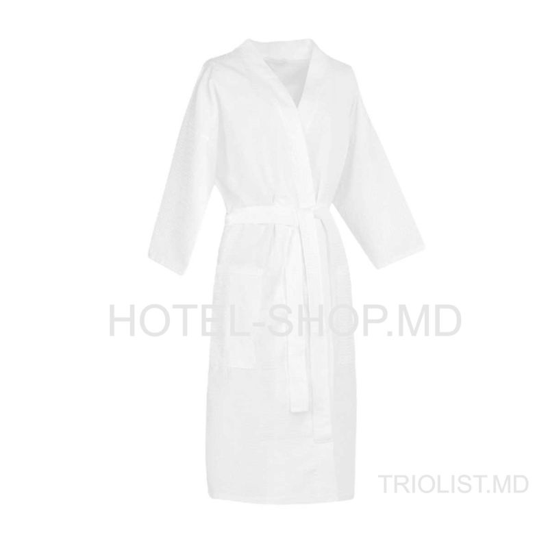 Triolist Белый вафельный халат для СПА / гостиниц (100% хлопок)